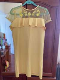 Жълта рокля от DeFacto