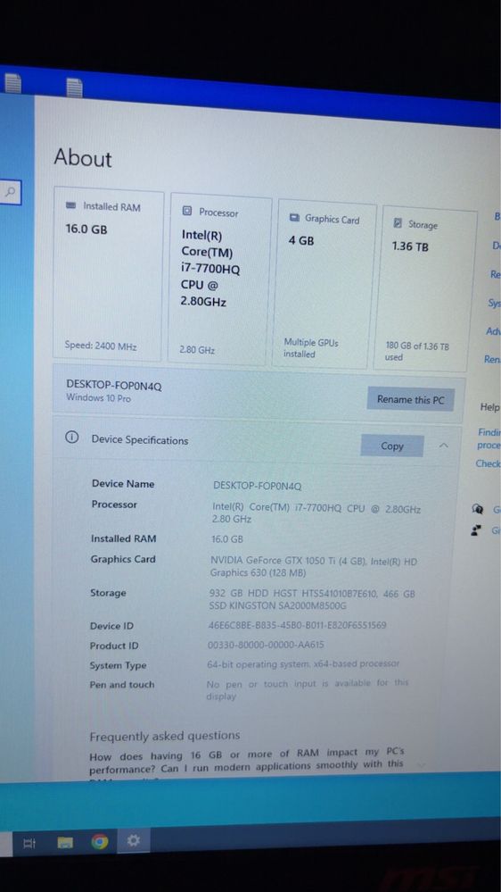 OFERTA !!! Laptop Gaming MSI