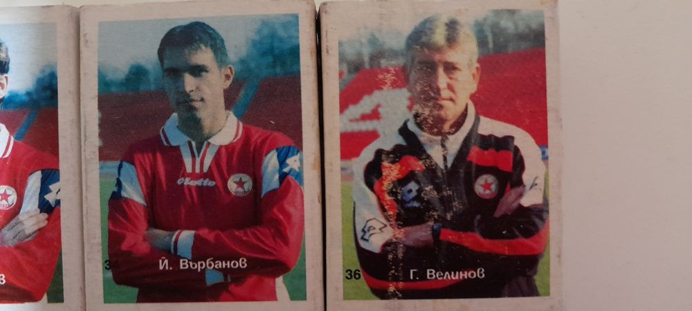 ЦСКА колекция кибрит кибрити футболисти 40 бр.