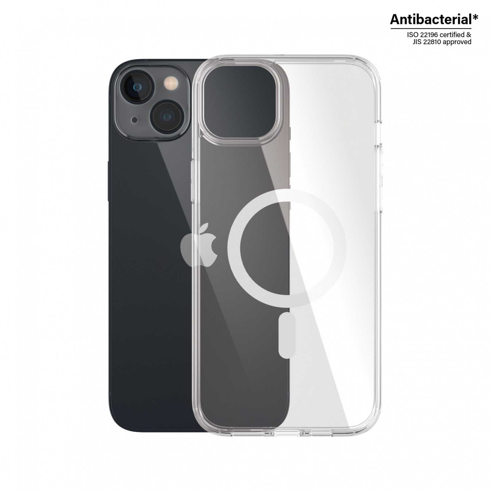 iPhone 14 Plus HardCase PanzerGlass, MagSafe, Antibacterial Прозрачен