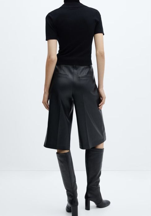 Кожени бермуди - Mango