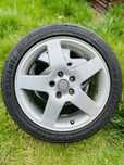 Vând Set 4 Jante Aliaj + 2 anvelope noi R17 5x112