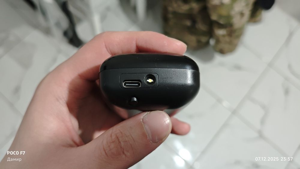 Наушники Typ-c. Фонарик