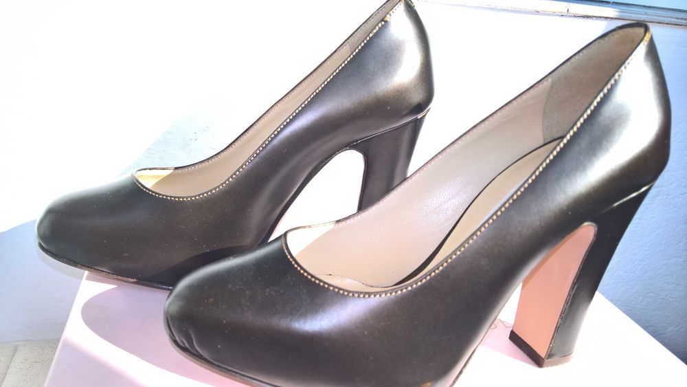 Vand pantofi piele platforma interioara, toc 10 cm, L'AUTRECHOSE maro