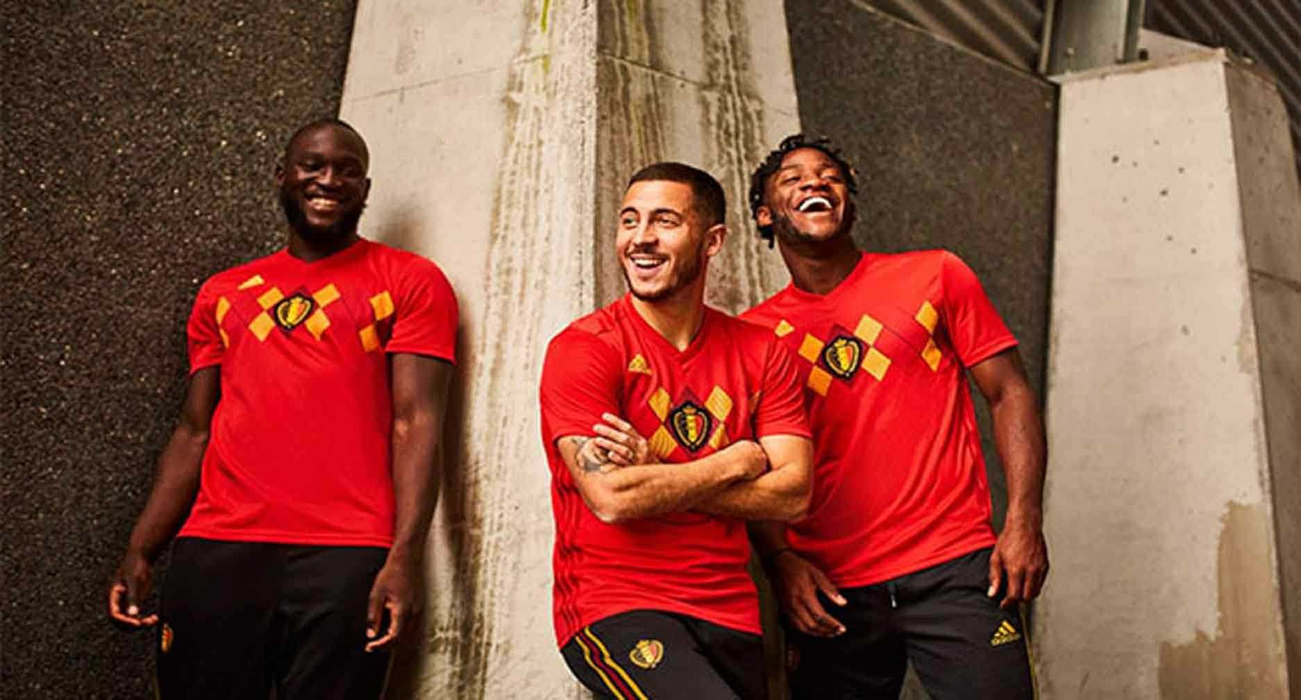 НОВА Adidas Belgium 2018 Home Jersey ОРИГИНАЛНА футболна фланелка - М