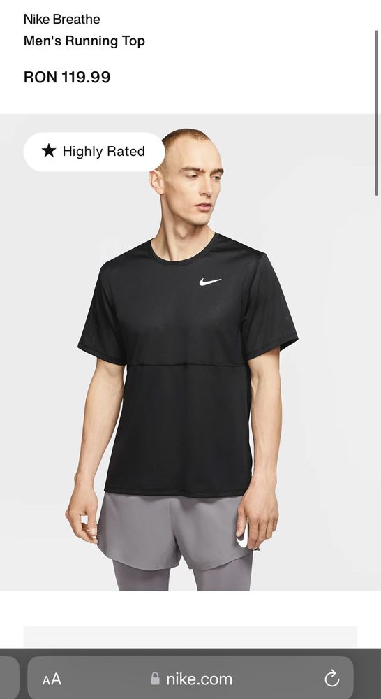 Tricou Nike Running, barbati marimea M