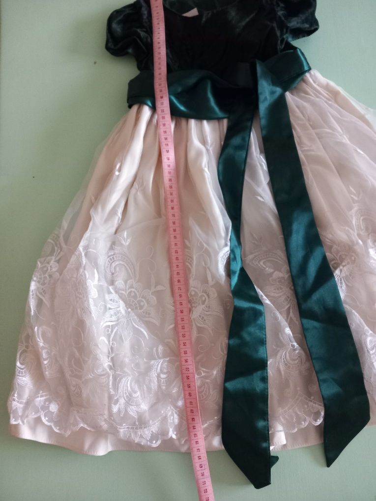 Rochiță "Cinderella " catifea verde
