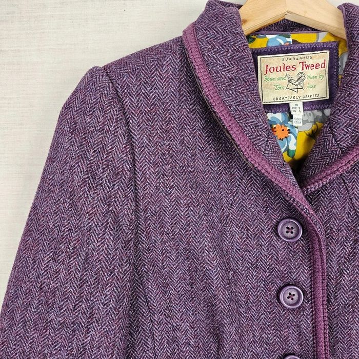 Sacou Joules Tweed 100% lână, culoare Heather