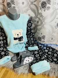 Pijama dama cocolino set papuci de casa