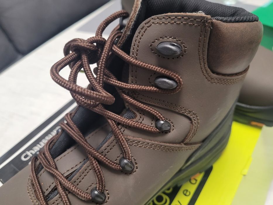 Работни обувки боти,  кожа кафяви Coverguard