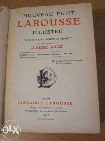 Dictionar Petit Larousse (1925)