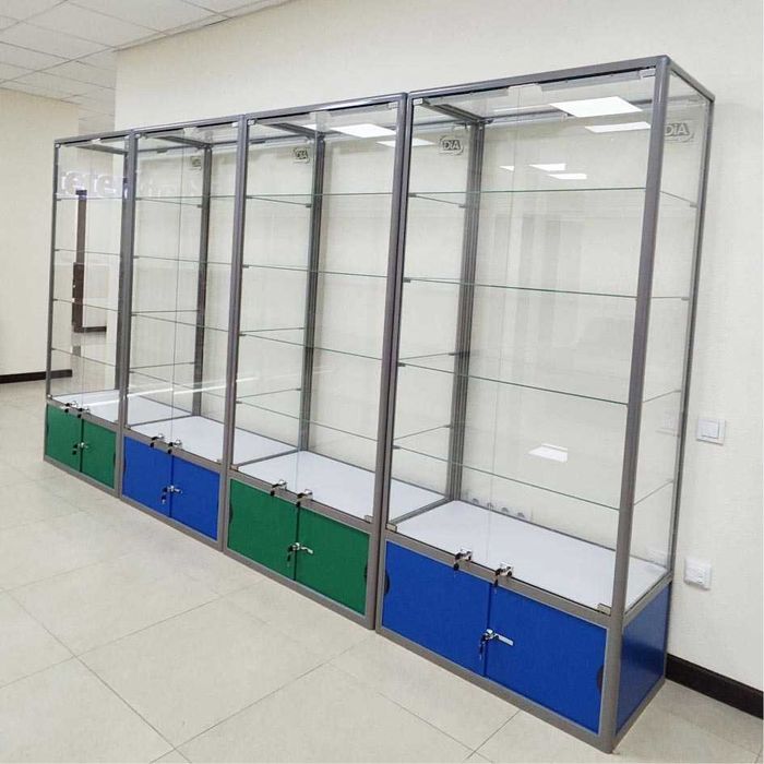 Прилавок витрина, стеклянная, metal oynaly vitrina va prilavkalar