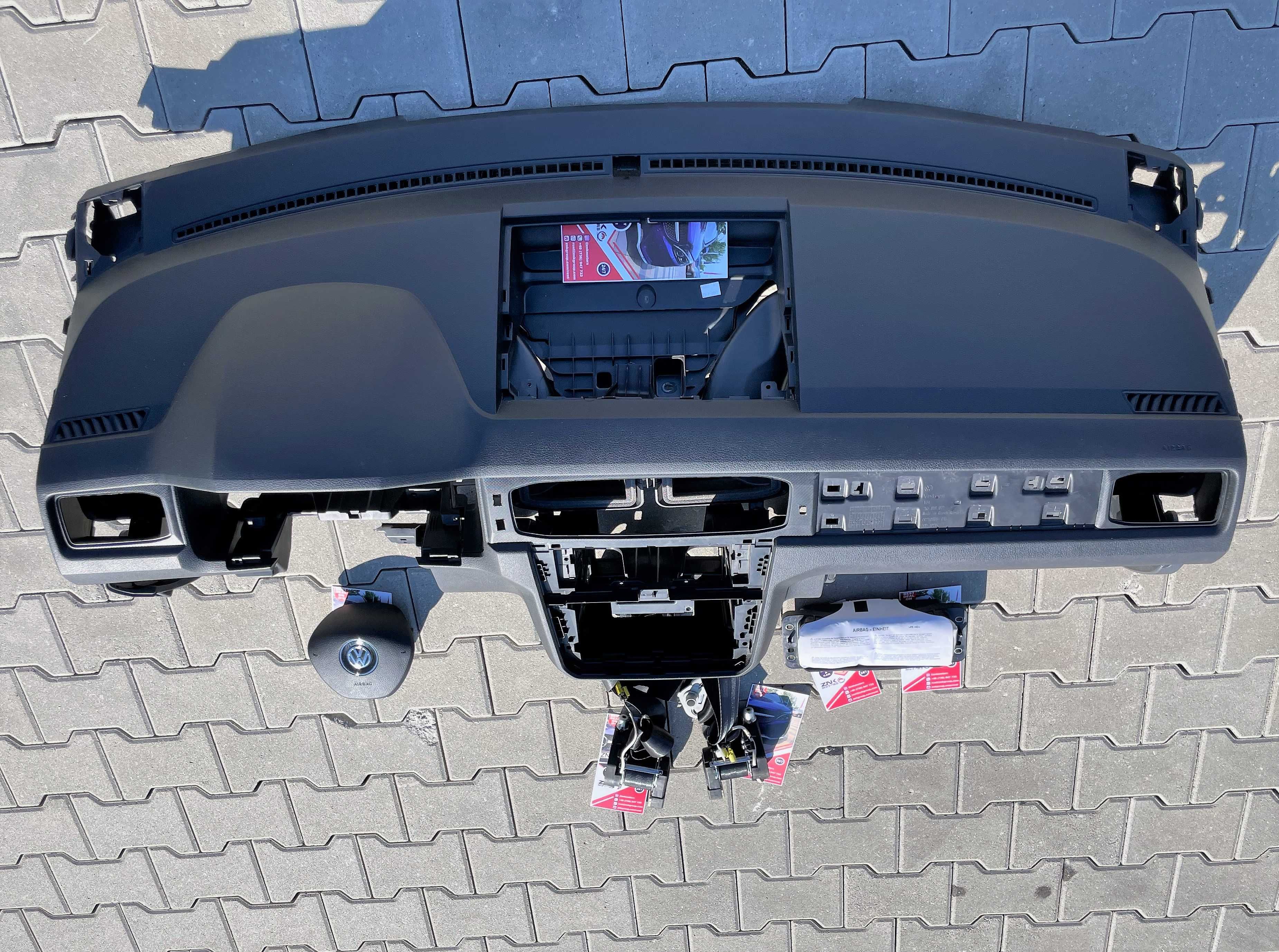 VW Caddy 2k kit airbag volan pasager - plansa de bord set centuri