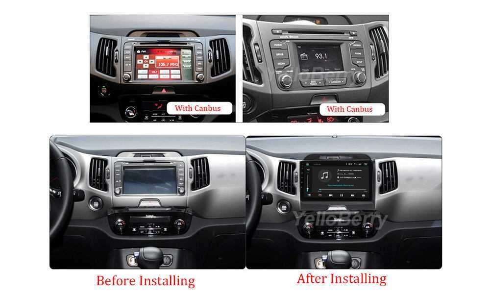 КИА Sportage 3 Навигация Двоен дин Мултимедия за KIA Sportage Android