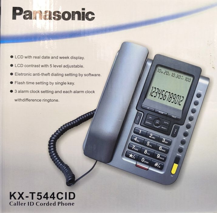 Супер, новый, стационарный телефон panasonic 544 домашний, damashniy