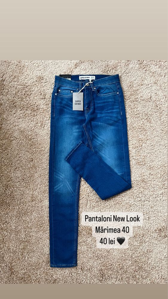 Pantaloni blugi denim noi cu eticheta