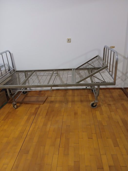 Pat metalic 90/200 cu saltea