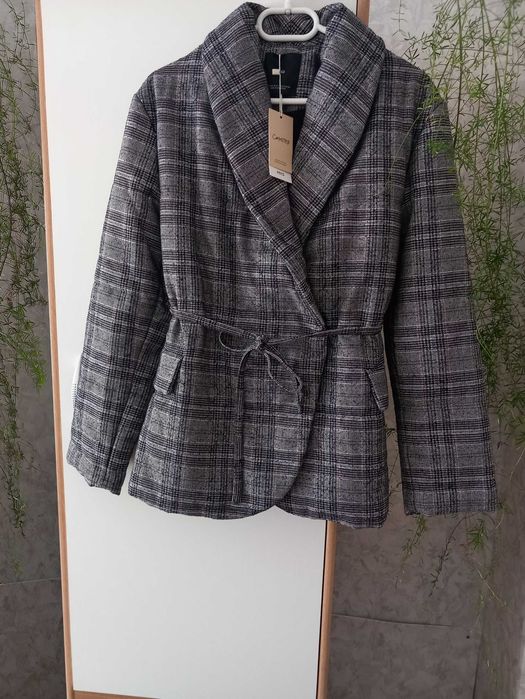 Ново дамско карирано палто MANGO - Committed