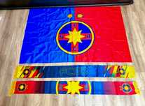 SET Steaua Esarfa FCSB + Steag FCSB 90x150cm
