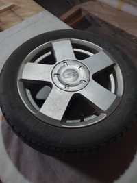 Set 4 jante aliaj originale Ford Fiesta cu anvelope iarna 195/50/R15