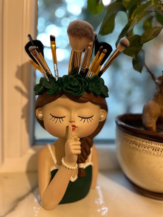 Aranjament Crăciun-Suport pensule machiaj