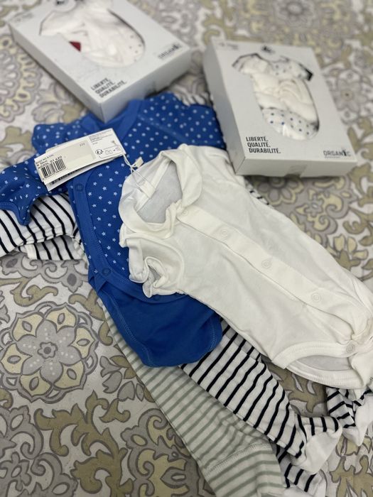 Пакет вещей новые от 0-3 мес Petit Bateau