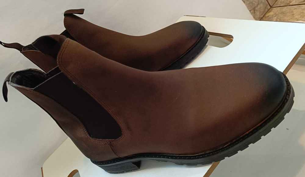 Ghete chelsea 40 plain toe ZIGN London NOI piele naturala moale