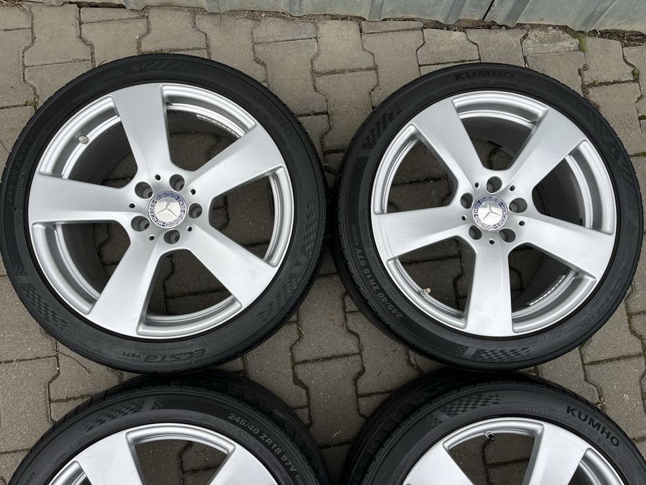 Jante aliaj 5x112mm, anvelope 245/40 R18, VW, Audi Seat Skoda Mercedes