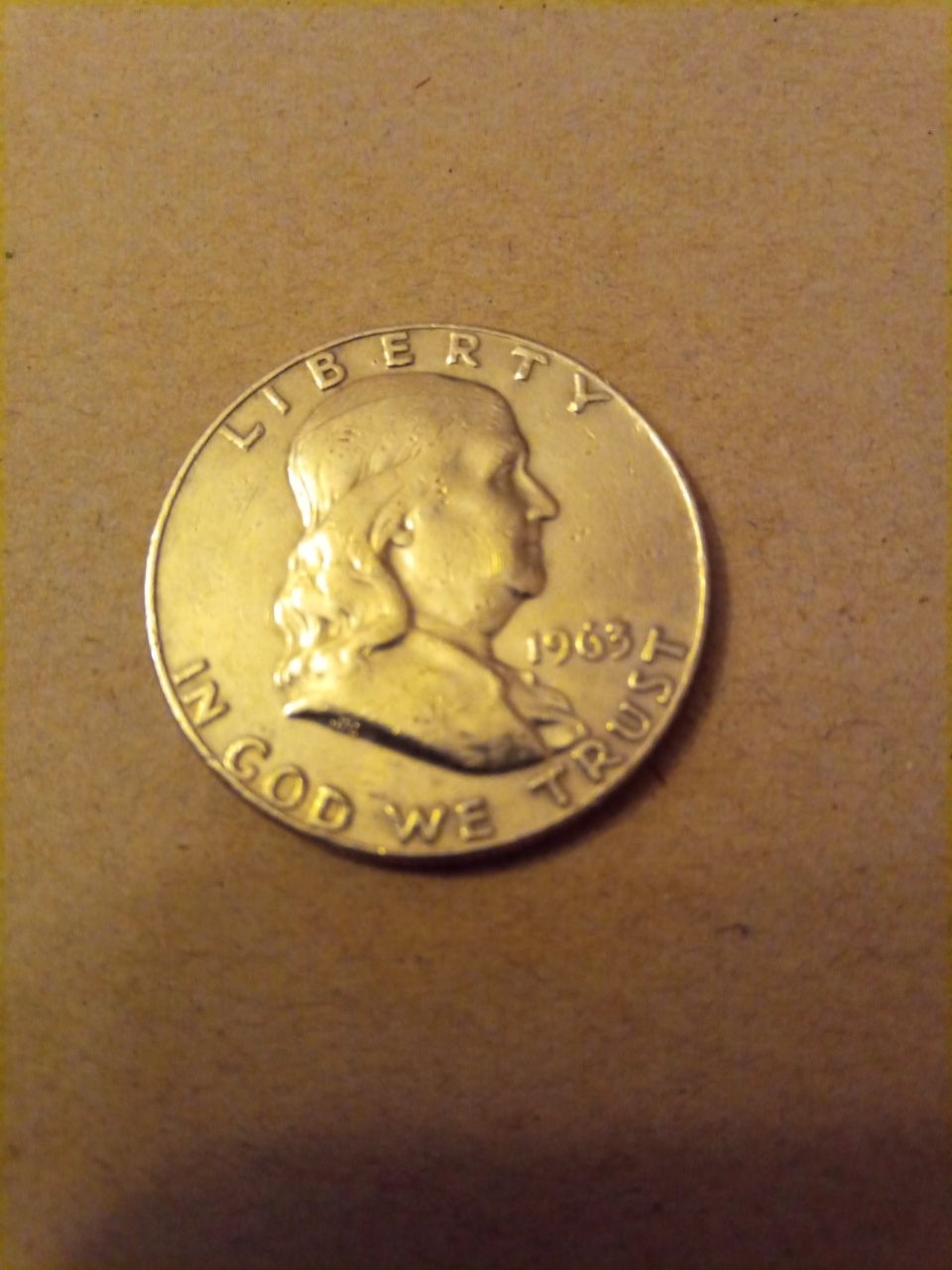 Half dollar silver 1963