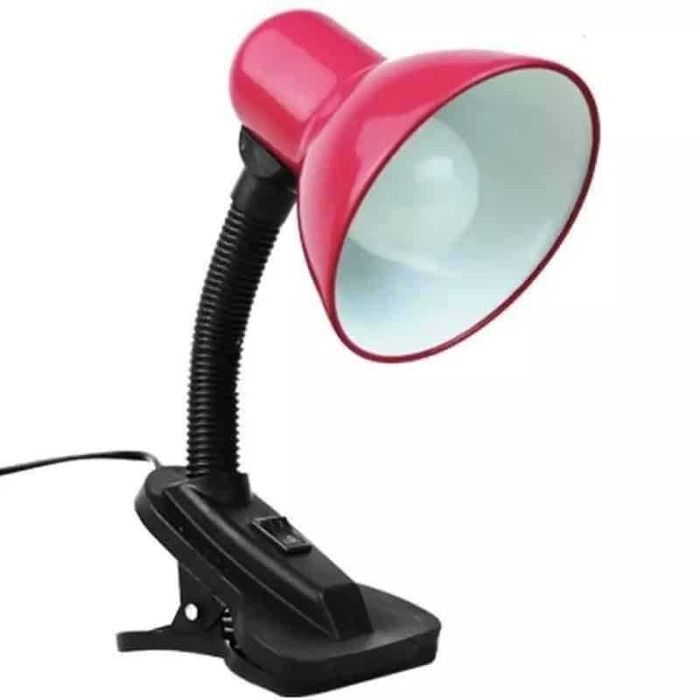 VEIOZA,Lampa de birou cu brat reglabil si clema de prindere Portocaliu