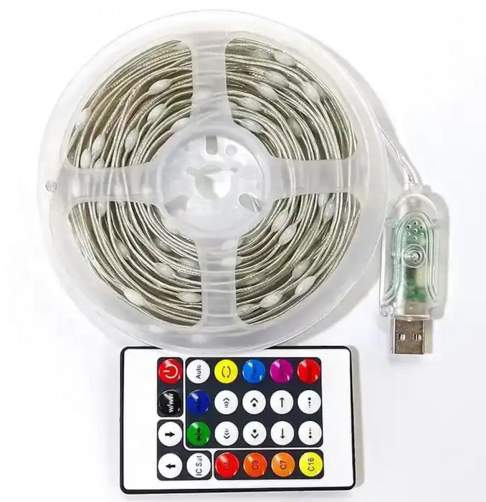 RGB LED Магическа светлинна лента с дистанционно и Bluetooth управлени