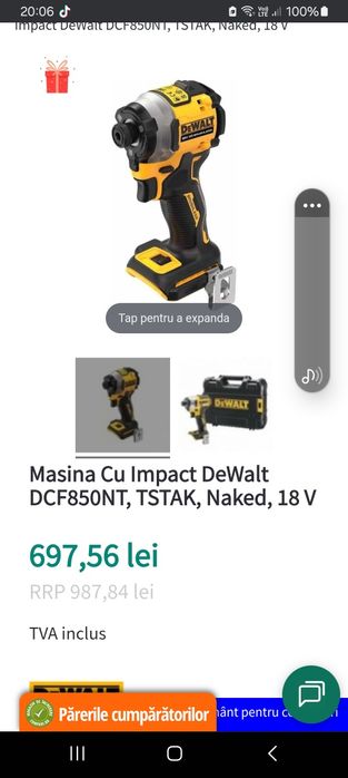 Bormasina impact dcf850