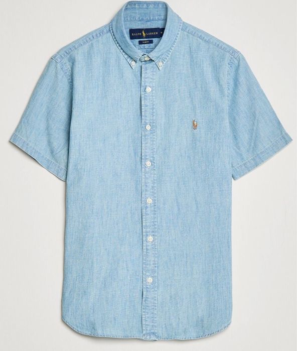 Нова Polo Ralph Lauren Slim Fit Indigo Chambray Shirt - М размер.
