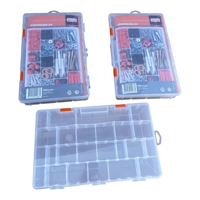 Bahco cutie organizator depozitare suruburi sau accesorii pescuit