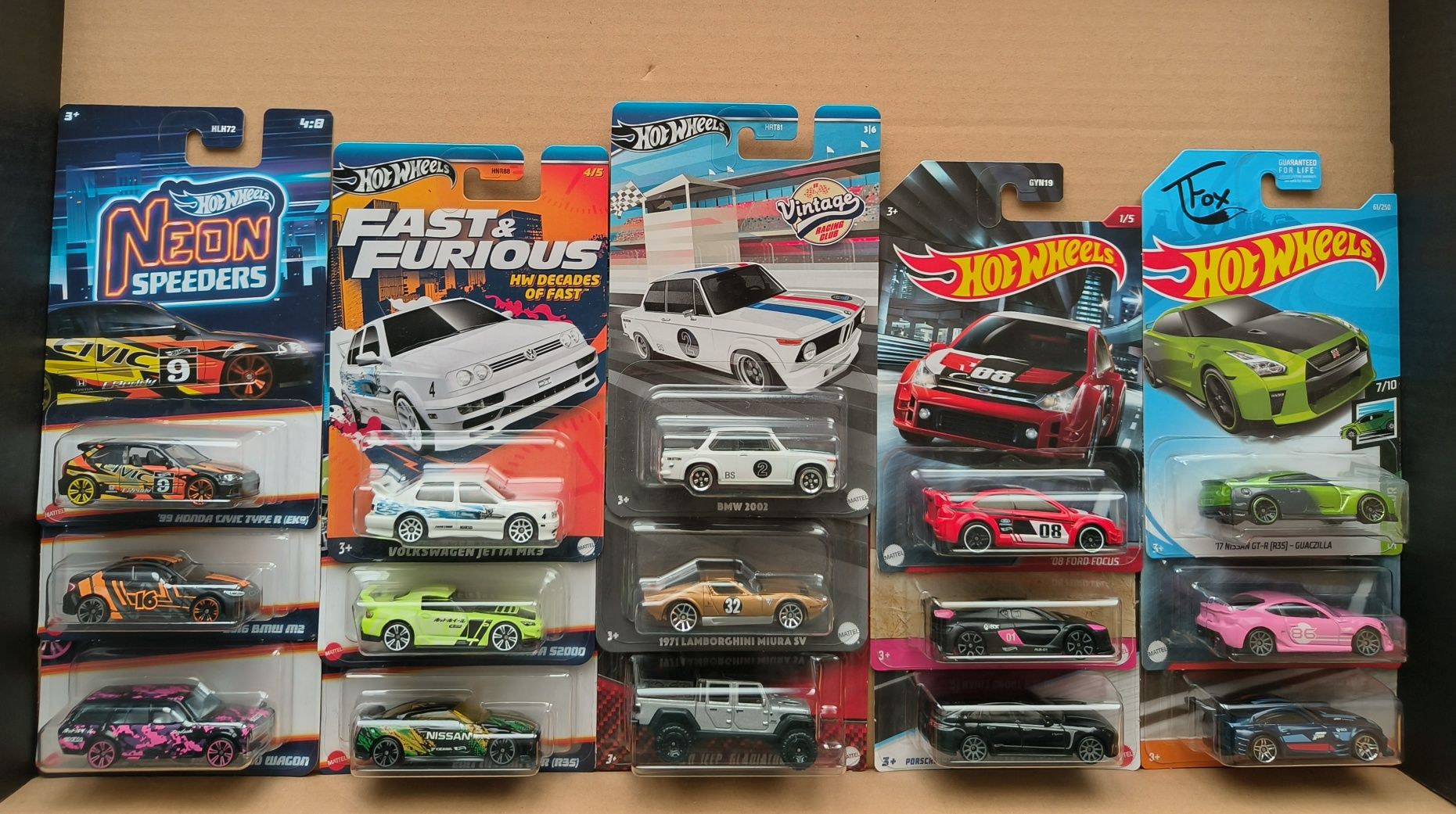 Hot Wheels BMW/Honda/VW/Ford/Porsche..