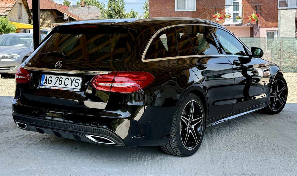 Mercedes-Benz C220 170cp AMG T 2018 proprietar camera led