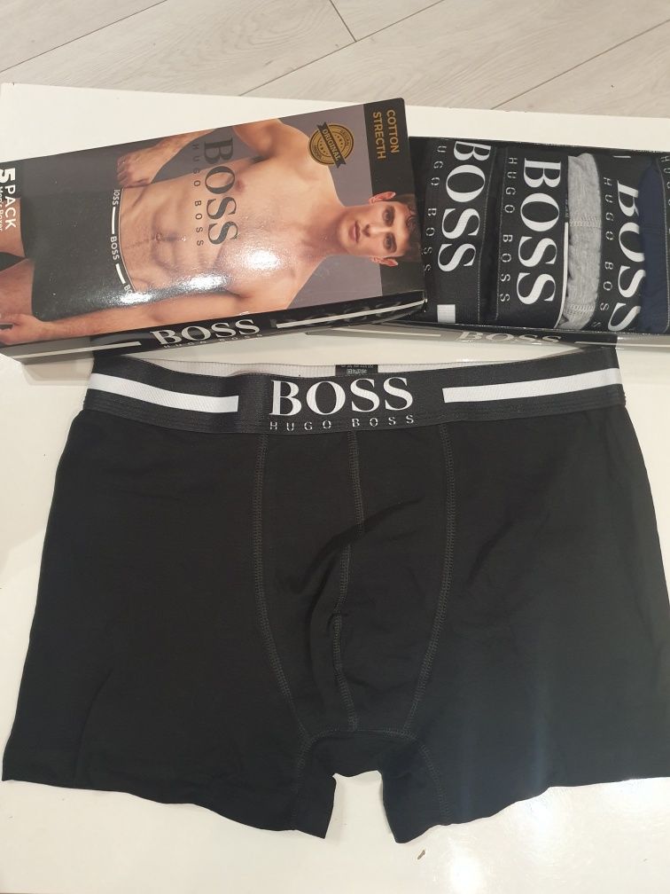 Set 5 Boxer Calvin Klein  Tommy,  Boss  , bumbac ac 95% calitate pr