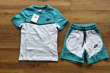 Детски,памучен екип Nike,цвят мента с бяло