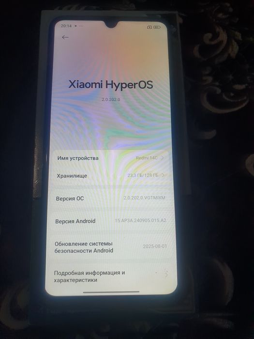 Телефон редми 14с.128 +4+4