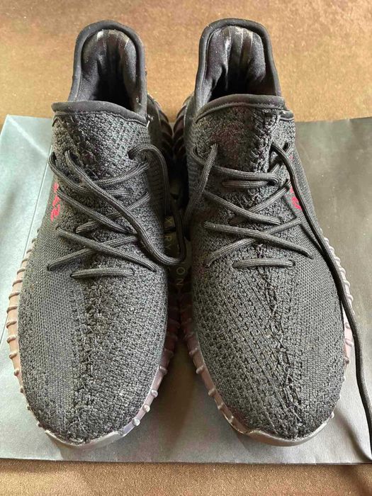 Сиви и черни сникърси ADIDAS YZY 350