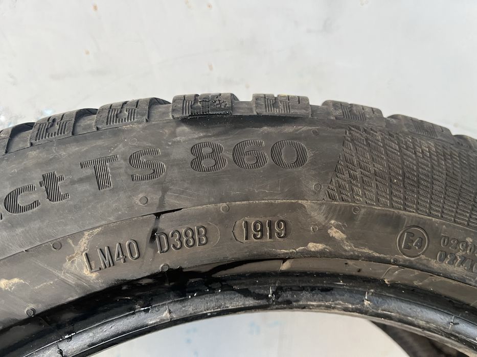 4 бр. зимни гуми 225/50/17 Continental DOT 1919 6-6,5 mm