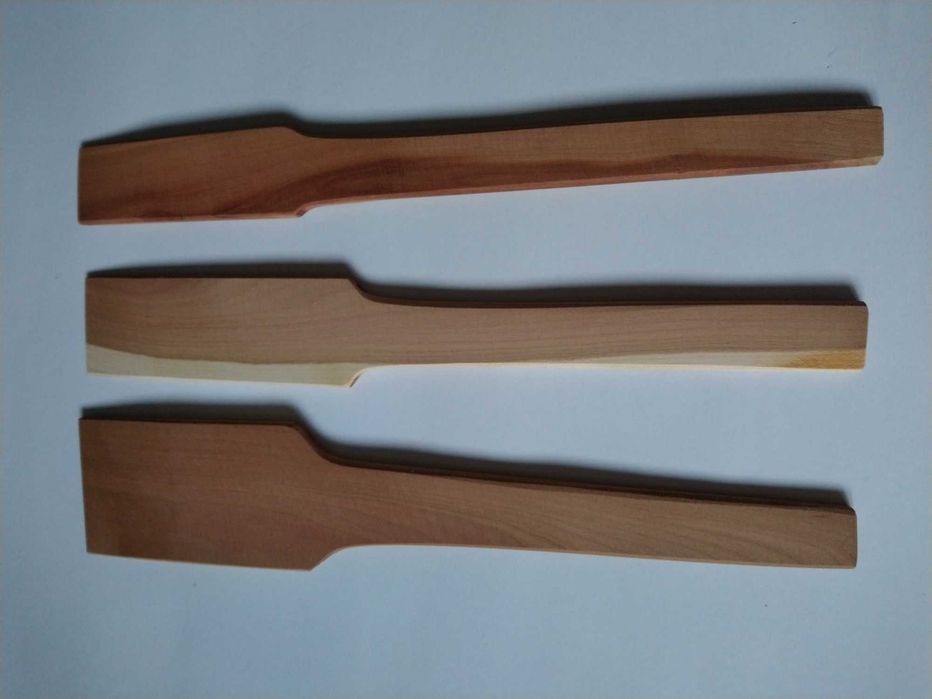 3 bucati spatule din lemn de prun pentru gatit sau amestecare