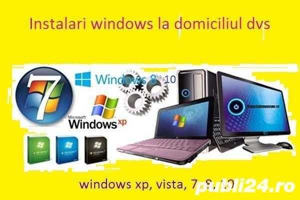 Instalez Windows , reparatii laptop , pc, inginer - ma deplasez