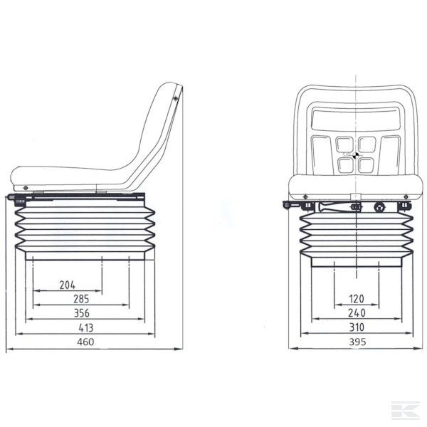 Scaun Tractor suspensie pneumatica