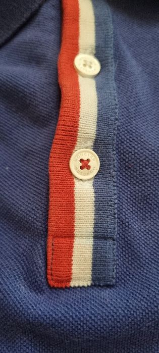 MONCLER поло блуза с къс ръкав, кралско синьо. Унисекс
