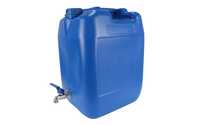 Туба за вода 20 литра с метално кранче - синя