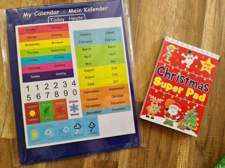 Английски 5-7г  Oxford, магнитен календар, логически игри на английски