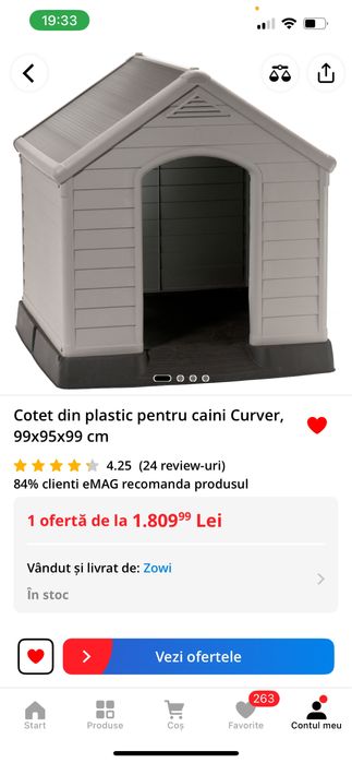 Cusca caini plastic