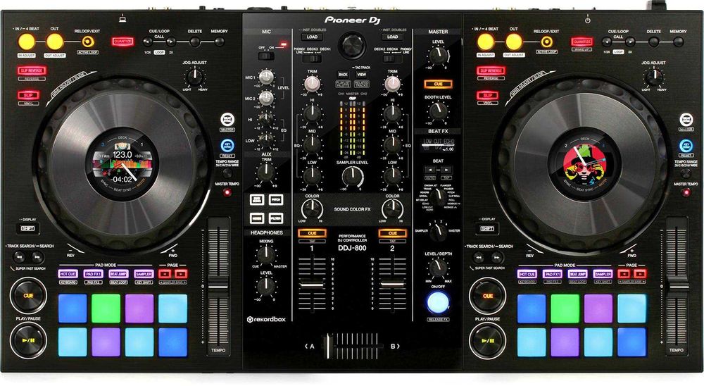 Pioneer DDJ 800 DJ Контролер - Нов с предпазен скин 12InchSkinz