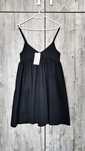 Rochie scurta babydoll neagra POEMA XS
